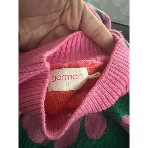 Gorman Rambling Jumper Floral Intarsia Sweater Merino Wool Womans US6 - Picture 13 of 13